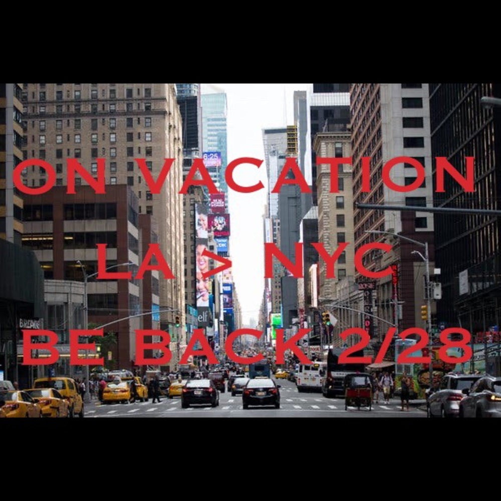 Vacation Hold 2/16-2/28